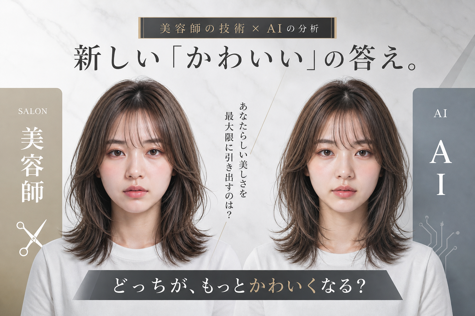 AI vs 現役美容師。本気で似合わせ対決してみた。