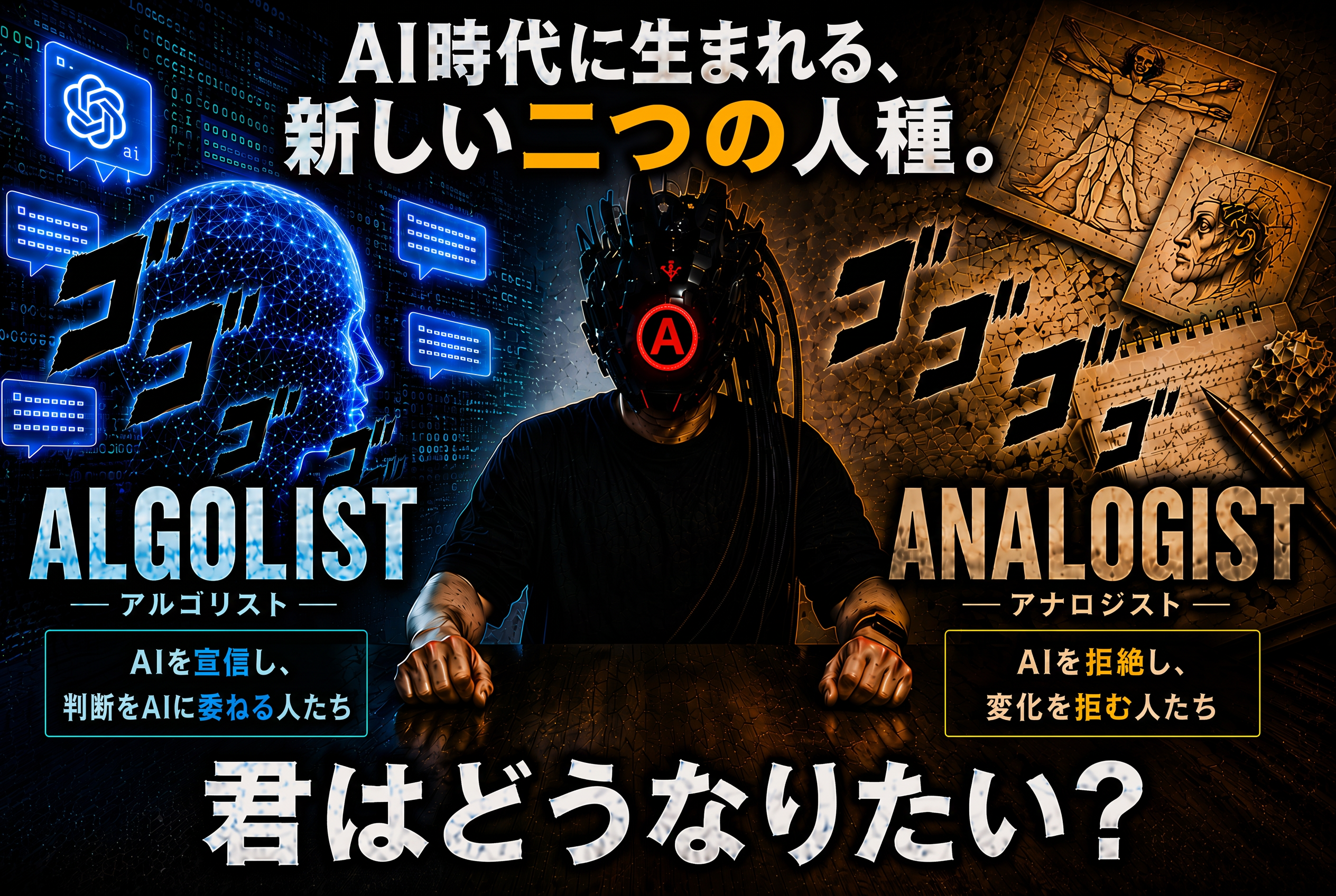 AI時代に生まれる、新しい二つの人種。